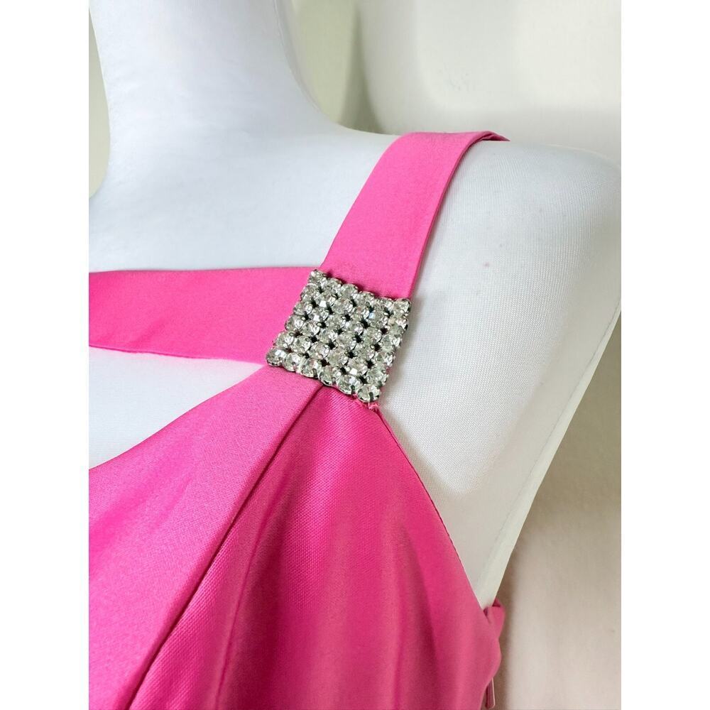 Jessica McClintock Gunne Sax Vintage Dress 9 Pink Satin Tulle Barbie Prom - Picture 4 of 15